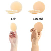 Cache-tétons en silicone réutilisables sans couture, imperméables, adhésifs, avec logo personnalisé, accessoires intimes – Vente en gros