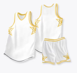 Camisetas de Baloncesto Americanas Blancas Personalizadas de Fábrica, Transpirables, que Absorben la Humedad, de Secado Rápido, sin Mangas, Unisex, para Adultos, Marca Giftin, en Set - Product Image 4