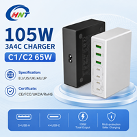 Vente d'usine - Station de charge multiport Type C 4c3a US/EU super rapide pour tous les téléphones mobiles et ordinateurs portables, chargeur de bureau USB C 105w