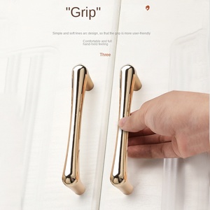 Golden Light Luxury Modern Simple High-End Zinc Alloy Round Durable 30mm Cabinet Door Handle for Dresser &amp; Wardrobe Drawer - Product Image 3