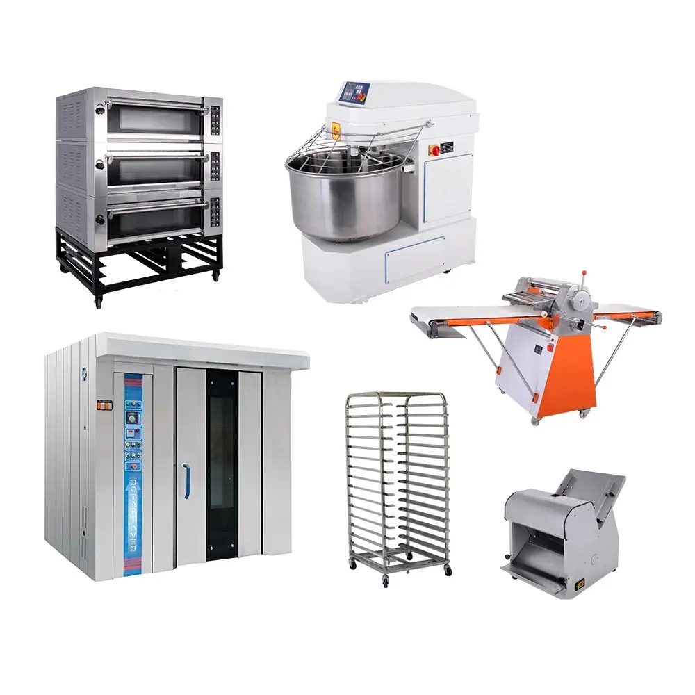 One-stop Bakery Equipment Commercial bread making machines rotary oven