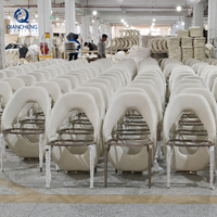 Chaise de salle à manger pour cafés et restaurants, mobilier français de luxe, chaise de salle à manger en métal avec structure en acier inoxydable, vente en gros, pour mariages et intérieur