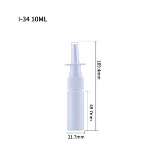 30ml HDPE Plastic Empty White Nasal Spray Pump Cylinder Spray <b>Bottle</b> With Clip Iso 15378 - Product Image 3