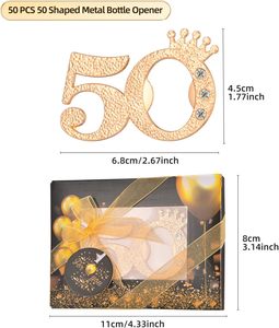 <span class=keywords><strong>50</strong></span> abrebotellas <span class=keywords><strong>para</strong></span> <span class=keywords><strong>50</strong></span> cumpleaños, <span class=keywords><strong>regalos</strong></span> o recuerdos <span class=keywords><strong>para</strong></span> invitados, decoraciones <span class=keywords><strong>de</strong></span> recuerdo <span class=keywords><strong>de</strong></span> fiesta <span class=keywords><strong>de</strong></span> <span class=keywords><strong>50</strong></span> <span class=keywords><strong>aniversario</strong></span> <span class=keywords><strong>de</strong></span> <span class=keywords><strong>boda</strong></span> - Product Image 3