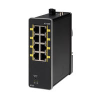 Conmutadores Ethernet industriales con 4 puertos PoE + de cobre FE y 2 conmutadores de red de enlaces ascendentes GE SFP a la red de 2 vías de acceso a la red