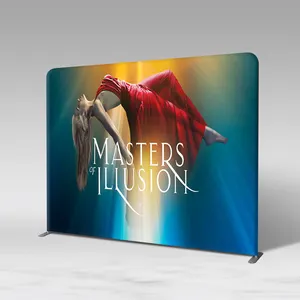 10ft Trade Show Booth Frame Stand Tension Fabric Display Backdrops Wall Banner For Exhibition