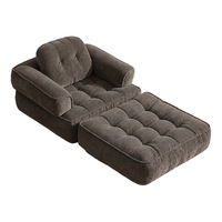 Canapé-lit modulaire convertible pliable en mousse haute densité, luxe moderne, gain de place, emballé sous vide, compressé