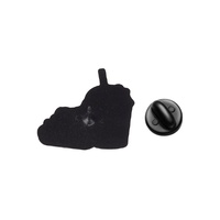 Ensemble de broches émaillées mignonnes en forme de café glacé, rose, pour décoration de sac à dos