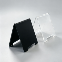 Support de numéro de table double face moderne personnalisé en acrylique en forme de A pour affichage sur table de restaurant, support de panneau autoportant