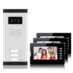 Système d'<span class=keywords><strong>interphone</strong></span> de contrôle d'accès multi-appartements, sonnette visuelle prend en charge le visiophone Tuya APP - Product Image 2