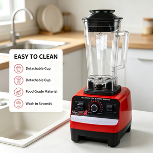 Licuadora Eléctrica <span class=keywords><strong>de</strong></span> Cocina 2 en 1 con Doble Jarra para Jugos y Smoothies, 10+ Velocidades, 4500W, Electrodoméstico - Product Image 2