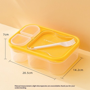 Lonchera Nueva 2026 con Cubiertos, Lonchera para Horno de Microondas, Lonchera Portátil con Compartimentos de Plástico de Grado Alimenticio - Product Image 5
