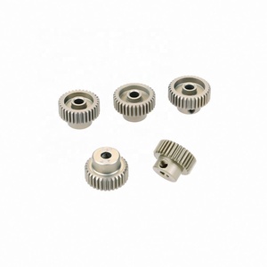 2pcs 64DP 3.175mm 21T- 25T 26T 28T 29T 30T 32T 35T 40T 41T <span class=keywords><strong>45T</strong></span> 46T-50T Aluminium Métal Pignon Moteur pour 1/10 moteur de voiture RC - Product Image 3
