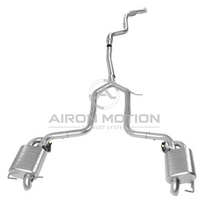 Système d'échappement Catback Airon Valvetronic en acier inoxydable poli miroir pour Mercedes Classe C W206 C200 <span class=keywords><strong>C300</strong></span> AMG C43 2.0T <span class=keywords><strong>4MATIC</strong></span>+ - Product Image 2