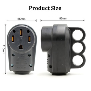 NEMA 14-50 Female 50 Amp RV Camper <strong>Caravan</strong> Male <strong>Plug</strong> Replacement Receptacle <strong>Plug</strong> - Product Image 2
