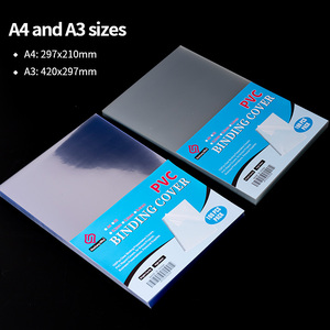 A4 250mic 100pcs Sản phẩm mới tùy biến <span class=keywords><strong>PVC</strong></span> cứng cuốn sách ràng buộc tấm <span class=keywords><strong>PVC</strong></span> ràng buộc bao gồm A4 - Product Image 1