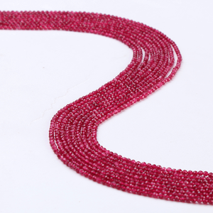 Cuentas de Piedras Preciosas Naturales con Corte Brillante para la Fabricación de Joyas, 1.5 mm, Rubí y Jade, Efectos de Cambio de Color Naranja y Rosa, 2543 - Product Image 1