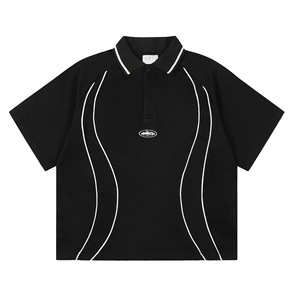 Corteiz Merek Fashion Jalanan Eropa Amerika Kaos Olahraga Musim Panas Katun Bernapas Pendek Longgar Bermotif Unisex - Product Image 6