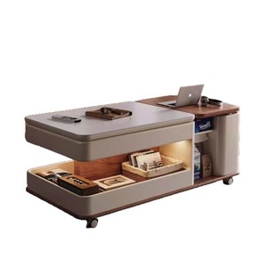 Mesa de Centro Moderna con Almacenamiento, Altura Ajustable, Estilo Nórdico, Multifuncional, Mesa Auxiliar para Sofá - Product Image 5