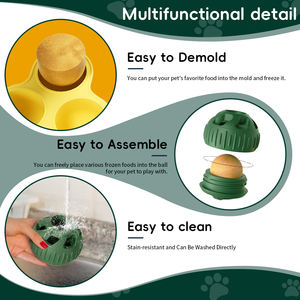 <span class=keywords><strong>Juguete</strong></span> de silicona ecológico para perros, golosinas congelables para masticar para perros - Product Image 4