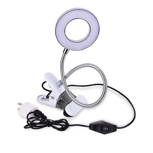 Lampada da Tavolo Portatile con Clip, Ricaricabile USB, Luce da Scrivania Dimmerabile, Perfetta <span class=keywords><strong>per</strong></span> Lettura Notturna, Tatuaggio <span class=keywords><strong>Sopracciglia</strong></span>, Nail Art, Bellezza e <span class=keywords><strong>Trucco</strong></span> - Product Image 1