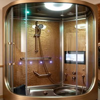Cabine de douche vapeur de luxe, fabricant de Foshan, cabine de sauna vapeur moderne en acrylique pour hôtel et spa