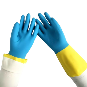 Gants en néoprène résistants aux produits chimiques et aux huiles 20mil 33cm, certifiés CE, disponibles directement de l'usine - Product Image 2