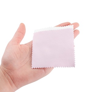 Chiffon de nettoyage et de polissage pour bijoux en daim gris 8*8, en gros, à prix réduit - Product Image 5