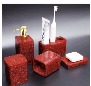 Ensemble de salle de bain en résine très demandé, qualité supérieure et design unique, idéal pour le lavage des mains dans la salle de bain - Product Image 6