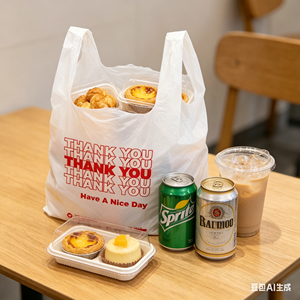 Disposable Durable HDPE Carry Plastic Vest <b>Bags</b> Portable T-Shirt <b>Bags</b> Food Truck Mobile Vendor Outdoor Catering Service <b>Packing</b> - Product Image 1