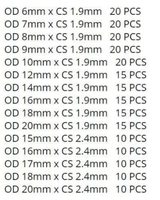 225 PCS Joints toriques en silicone de qualité VMQ, origine Chine, marque OEM/ODM