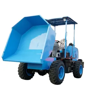 Shandong province 3 tons site dumper diesel front dump truck self tipper loader machine