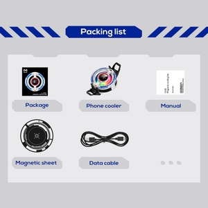 Ventilateur de refroidissement pour jeux mobiles MEMO CX16 avec écran numérique, lumière LED colorée, mode AI et mode congélation - Product Image 6