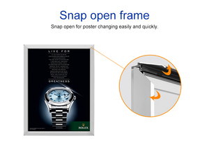 Snap <span class=keywords><strong>LED</strong></span> hộp đèn cho Nhà Hàng quảng cáo trong nhà treo tường Bảng Menu với Snap khung - Product Image 4