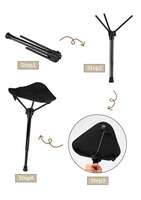 Banc extensible d'extérieur transfrontalier, gadget de file d'attente portable, tabouret pliable, chaise de pêche, tabouret