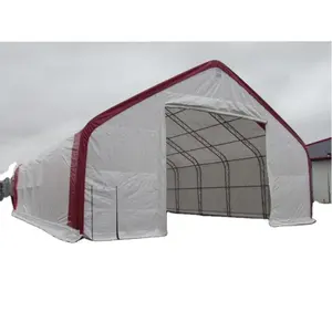 GS中国工厂花园建筑户外聚氯乙烯帐篷40 'x 60' 双桁架储物遮蔽钢架帐篷