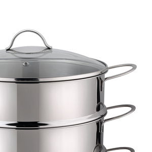 Oem ODM thép không gỉ Nhật Bản Nồi hấp nồi nấu ăn đặt nhà máy trực tiếp kim loại đồ nấu nướng hấp nồi thực phẩm thiết lập - Product Image 6