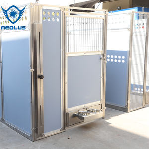 Di lusso all'aperto prefabbricato cane cuccia stile classico canile in ferro con elemento traspirante solido modello di plastica vassoio Pallet per cani - Product Image 3