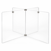 Panneau de séparation en acrylique transparent sur mesure pour comptoir de bureau