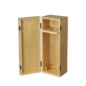 Boîte à vin en bois laqué en chêne gravée au laser sur mesure avec logo, emballage cadeau en gros - Commande personnalisée acceptée - Product Image 1