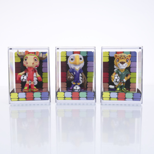 Figurine de mascotte officielle de la Coupe du Monde <span class=keywords><strong>FIFA</strong></span> 2026, écologique, en ABS de qualité alimentaire, ZAYU MAPLE CLUTCH, 6 cm, 9 cm, jouet en stock - Product Image 2