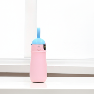 Double Wall Insulated <b>Metal</b> Stainless Steel Water <b>Bottle</b> 400ml Led Temperature Display Smart Led Water <b>Bottle</b> With Straw - Product Image 1