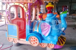 <span class=keywords><strong>Tren</strong></span> Turístico Mini Premium <span class=keywords><strong>de</strong></span> Acero con Temática <span class=keywords><strong>de</strong></span> Elefantes para 14 Personas, con Vía <span class=keywords><strong>de</strong></span> 40m - Equipo para Parques y Jardines - Product Image 6