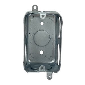 Caja de Conexiones Eléctrica de Acero Galvanizado de Una Sola Salida, con Orificios de 1 Pulgada, Profundidad de 2 Pulgadas, Anticorrosión, para Salida de Metal Profunda - Product Image 1