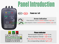 Détecteur de séquence de phase DUOYI DYXZ-02, testeur de circuit triphasé, détecteur sans contact, compteur de phase, affichage LED