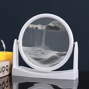 <span class=keywords><strong>Sandscape</strong></span> Gambar Seni Pasir Bergerak Kaca Bundar 3D Pemandangan Cair Mengalir Pasir <span class=keywords><strong>Sandscape</strong></span> Bingkai Tampilan Gerak Lukisan Pasir - Product Image 5