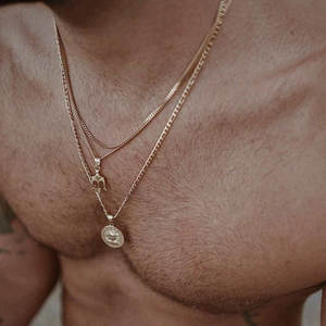 Colgante elegante <span class=keywords><strong>de</strong></span> Medusa para hombre, collar <span class=keywords><strong>de</strong></span> tridente <span class=keywords><strong>de</strong></span> Poseidón dorado <span class=keywords><strong>de</strong></span> acero inoxidable, Hips, King Hops, dijes <span class=keywords><strong>de</strong></span> Triton, joyería - Product Image 4