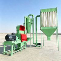 Broyeur de bois industriel 90KW modèle 800 à broyage en goutte d'eau avec moteur, engrenages et roulements pour résidus agricoles et déchets de meubles, capacité 2-5T/H