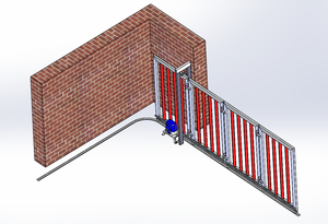 Roues de portail pliantes robustes à 360 degrés, à ressort, <span class=keywords><strong>pour</strong></span> portail coulissant, roue <span class=keywords><strong>coulissante</strong></span> - Product Image 3