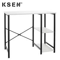 Bureau de travail compact moderne Xiamen Ksen avec solution de rangement pratique, doté d'étagères de rangement pour l'étude et le travail de bureau